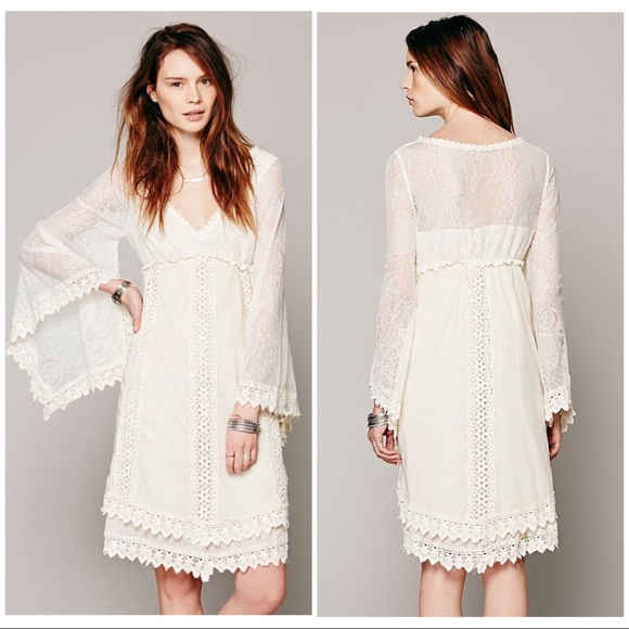 nightingales dress with lace detail